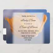 hübsches Wildgelbes MohnblütenParty Einladung (Vorne/Hinten)