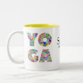Hübsches Yoga-Geschenk Tasse mit Individuelle Name (Links)