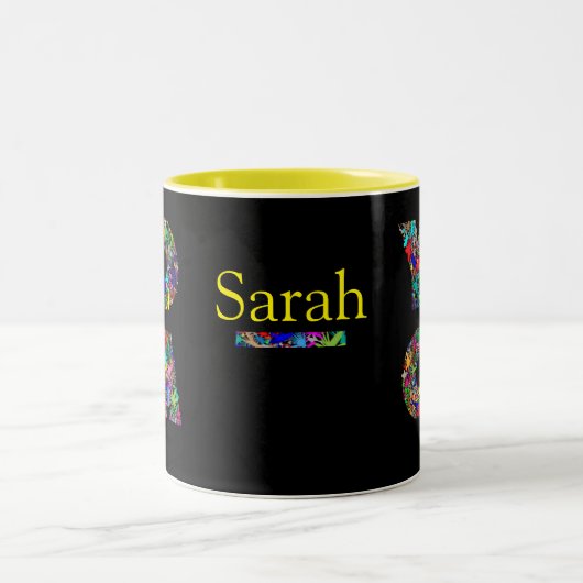 Hübsches Yoga-Geschenk Tasse mit Individuelle Name (Mittel)