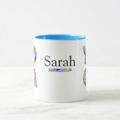 Hübsches Yoga-Geschenk Tasse mit Individuelle Name (Zentrum)