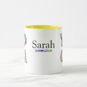 Hübsches Yoga-Geschenk Tasse mit Individuelle Name (Zentrum)