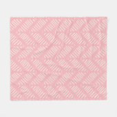 Hübsches Zickzack Muster Pink Muster Fleece Blanke (Vorderseite (Horizontal))