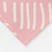 Hübsches Zickzack Muster Pink Muster Fleece Blanke (Ecke)