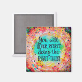 Hübsches Zitat-Inspirivity-Magnet Magnet (Vorderseite/Rückseite)