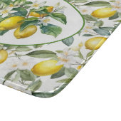 Hübsches Zitronenbaum Wasserfarben Kunst, Dichtung Schneidebrett (Ecke)