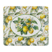 Hübsches Zitronenbaum Wasserfarben Kunst, Dichtung Schneidebrett (Vorderseite)