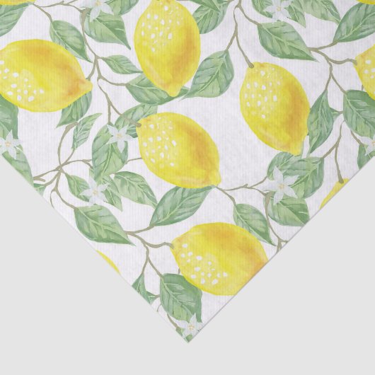 Hübsches Zitronenmuster, Geweben/Papier Seidenpapier (Ausschnitt)