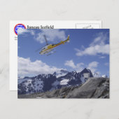 Hubschrauber auf der Postkarte des Juneau-Eisfelds (Vorne/Hinten)
