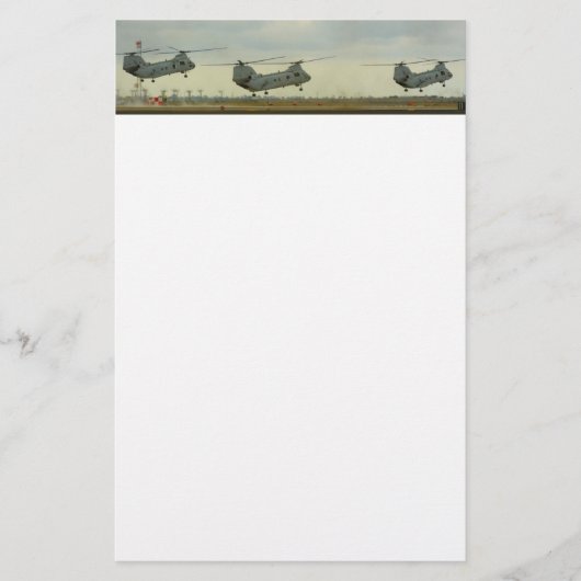 Hubschrauber-Auflage Briefpapier (Vorderseite)
