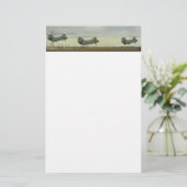 Hubschrauber-Auflage Briefpapier (Stehend Vorderseite)