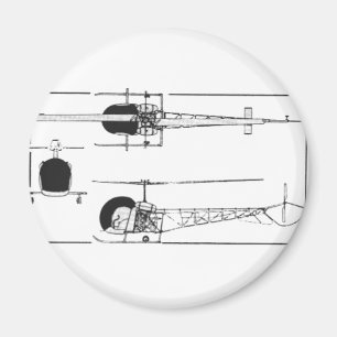 Hubschrauber Bell 47 Magnet