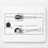 Hubschrauber Bell 47 Mousepad (Vorne)