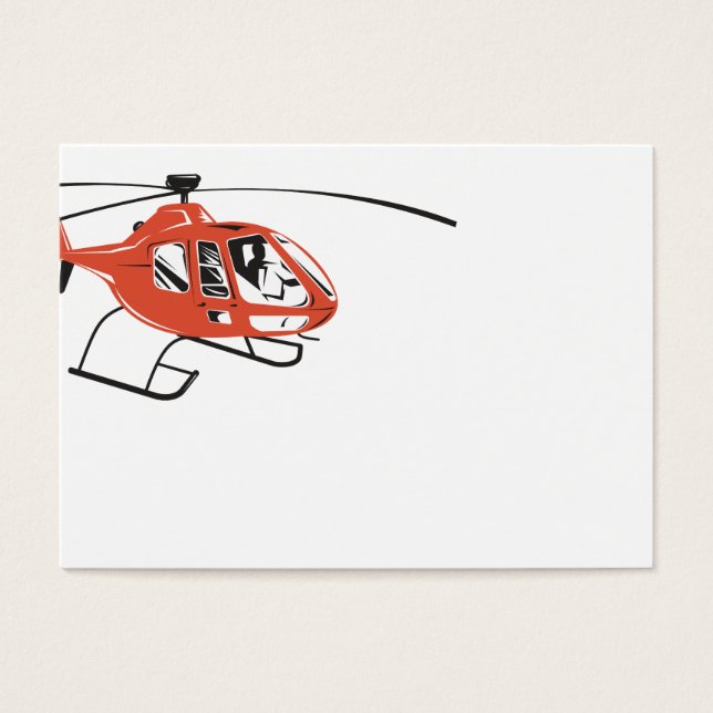 Hubschrauber Chopper Retro (Vorderseite)