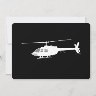 Hubschrauber Chopper Silhouette Flying Black