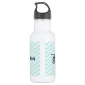 Hubschrauber der Polizei auf Zickzack Trinkflasche (Rückseite)