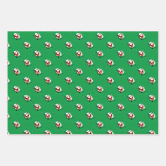 Hubschrauber des Weihnachtsmanns Geschenkpapier Set