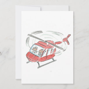 Hubschrauber Einladung