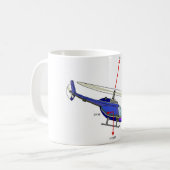 Hubschrauber-Flug-Diagramm Kaffeetasse (Vorderseite Links)