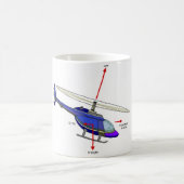 Hubschrauber-Flug-Diagramm Kaffeetasse (Mittel)