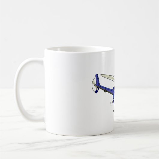 Hubschrauber-Flug-Diagramm Kaffeetasse (Links)