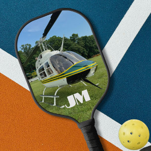 Hubschrauber Flugzeug Foto, Luftfahrt, Personalisi Pickleball Schläger