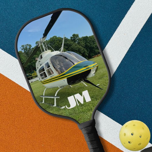 Hubschrauber Foto, Luftfahrt, Personalisiert Pickleball Schläger