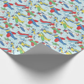 Hubschrauber Geschenkpapier (Ecke)
