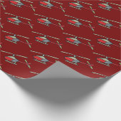 Hubschrauber Geschenkpapier (Ecke)