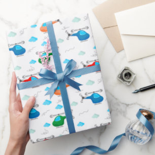 Hubschrauber-Geschenkpapier, Flugzeug-Geschenkverp Geschenkpapier
