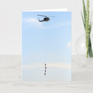 Hubschrauber-Gruß-Karte Karte
