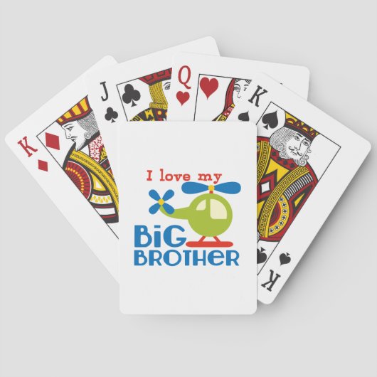 Hubschrauber I Liebe mein großer Bruder Spielkarten (Rückseite)