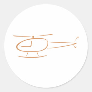 Hubschrauber-Ikonen-Geschenk-Shirts Runder Aufkleber