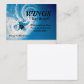 Hubschrauber in den Flug-Wolken Visitenkarte (Vorne/Hinten)