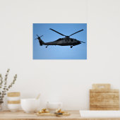 Hubschrauber in Flugplakat Poster (Küche)