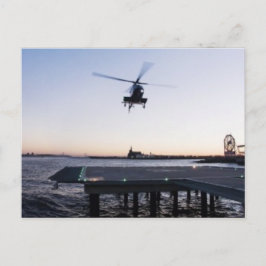 Hubschrauber in Paulus Hook Heliport, Jersey City Postkarte