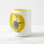 Hubschrauber-Kaffee-Tassen-coole Tasse (Vorderseite Links)
