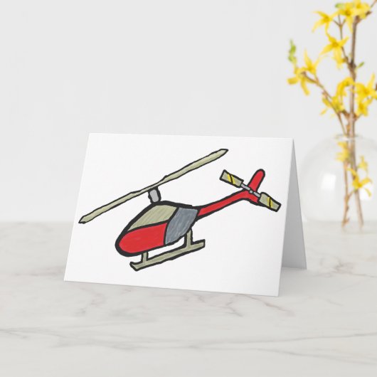 Hubschrauber Karte (Gelbe Blume)