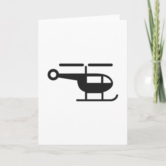 Hubschrauber Karte (Vorderseite)