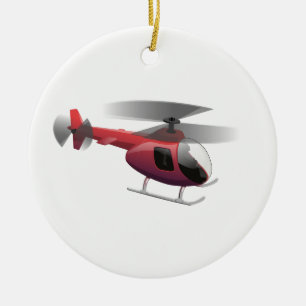 Hubschrauber Keramikornament