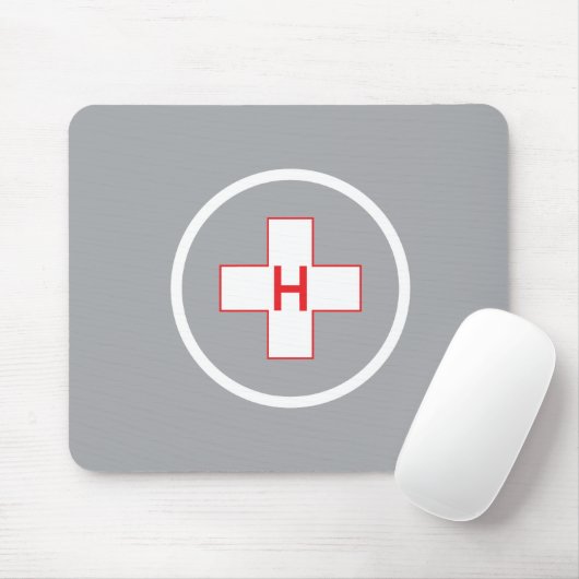 Hubschrauber-Landeplatz Mausunterlage-Krankenhaus Mousepad (Mit Mouse)