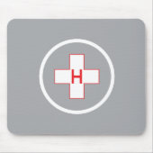 Hubschrauber-Landeplatz Mausunterlage-Krankenhaus Mousepad (Vorne)