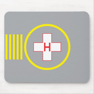 Hubschrauber-Landeplatz Mausunterlage-Krankenhaus Mousepad