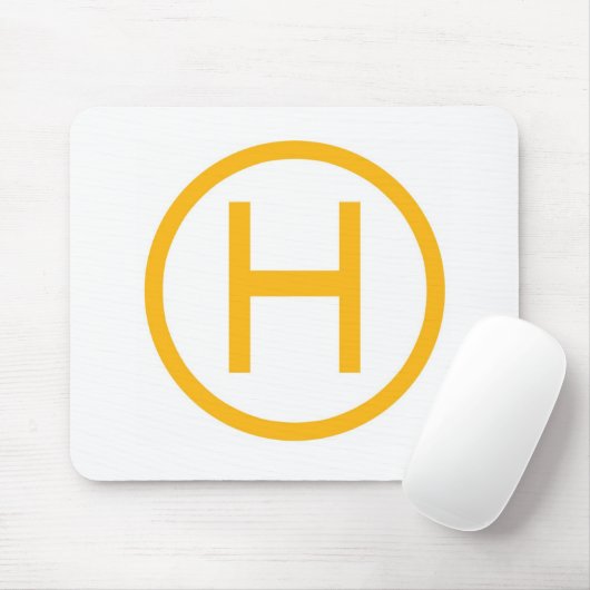 Hubschrauber-Landeplatz Mousepad (Mit Mouse)