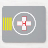 Hubschrauber-Landeplatz Mousepad Krankenhaus 6 (Vorne)