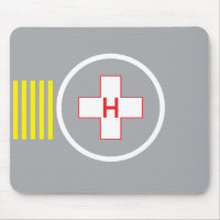 Hubschrauber-Landeplatz Mousepad Krankenhaus 6