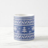 Hubschrauber-Luftfahrt-Weihnachtsmuster Kaffeetasse (Mittel)