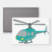 Hubschrauber Magnet (Vorderseite/Rückseite)