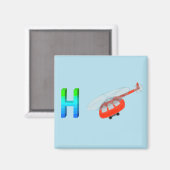 Hubschrauber Magnet (Vorderseite/Rückseite)