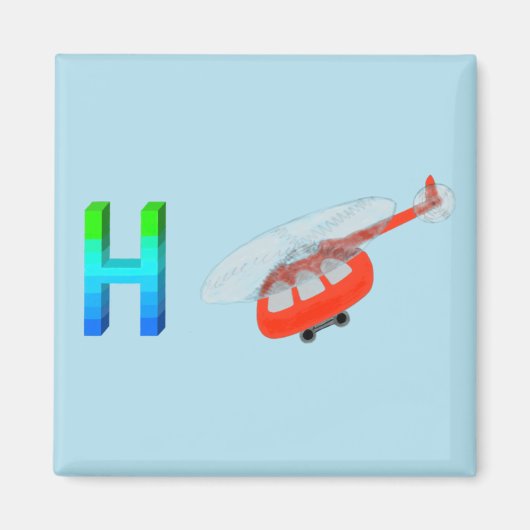 Hubschrauber Magnet (Vorne)