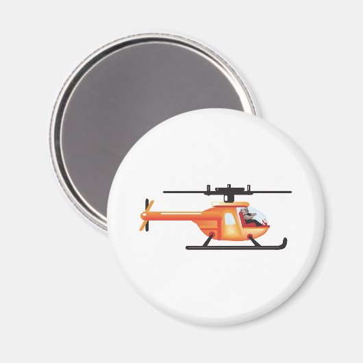 Hubschrauber Magnet (Vorderseite/Rückseite)
